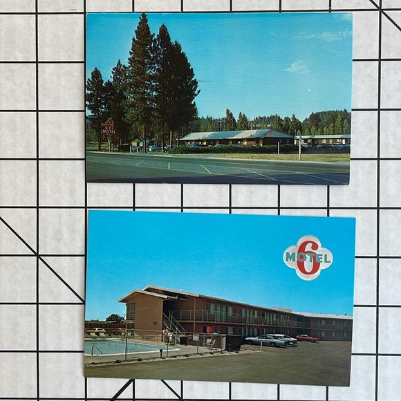 Lot (6) vintage postcards, motels PNW, Motel 6, All-View, Flagstone Motel - Picture 4 of 9